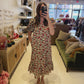 The Autumn Floral Dress in Burgundy