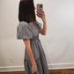 Nantucket Gingham Dress in Navy