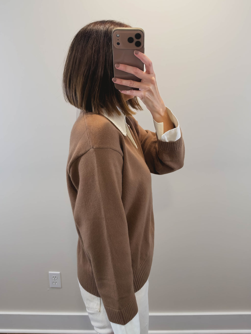 The Scholar Sweater in Camel