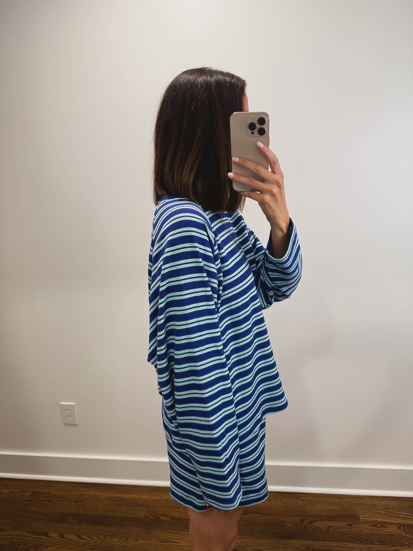 The Shoreline Terry Top in Blue