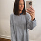 The Kennedy Striped Long Sleeve Top in Blue