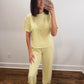 The Sandbar Striped Top in Yellow