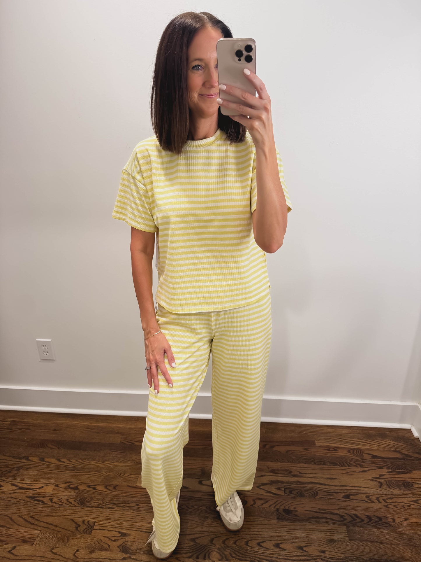 The Sandbar Striped Pants in Yellow