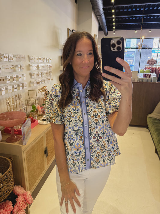 The Glass Gardenia Top