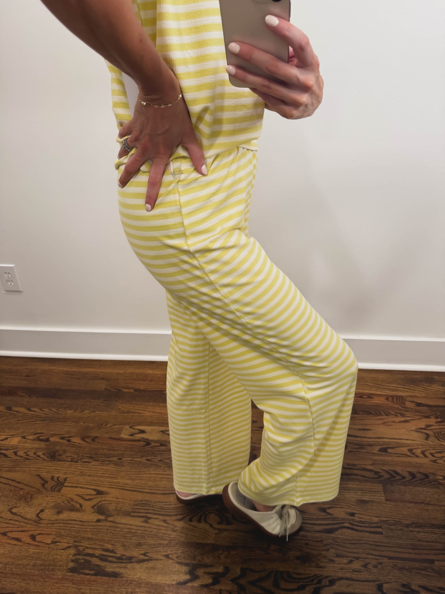 The Sandbar Striped Pants in Yellow
