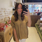 The Whisper Drift Top in Taupe