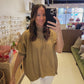 The Whisper Drift Top in Taupe