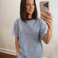 The Morgan Short Sleeve Top in Blue