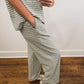 The Morgan Striped Pants in Mint