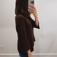 The Marlow Mock Neck Sweater in Brown