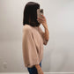 Wren Sweater Top in Dusty Rose
