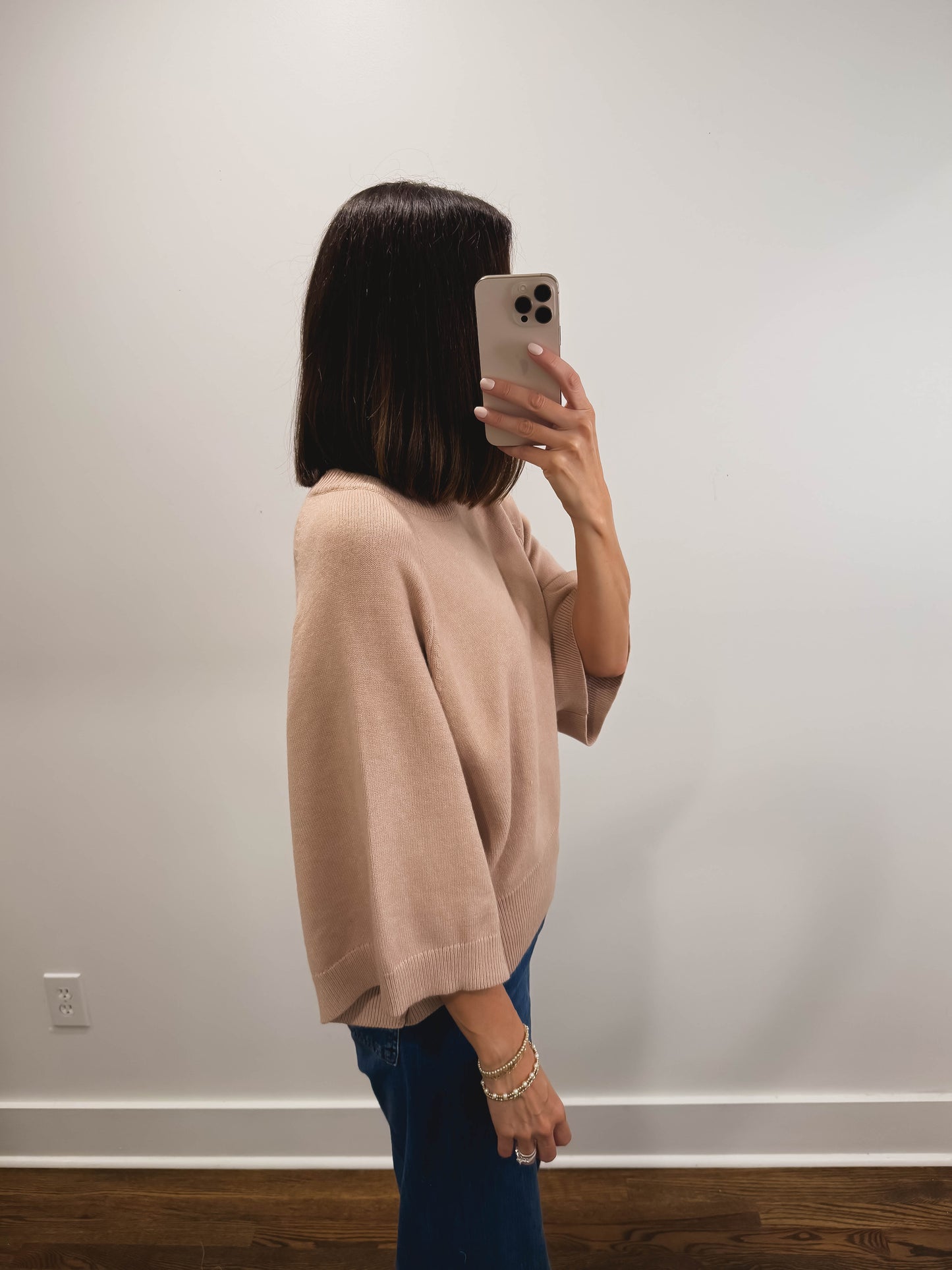 Wren Sweater Top in Dusty Rose