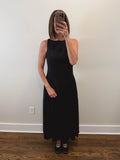 The Lucinda Dress | Black Sleeveless Maxi Dress