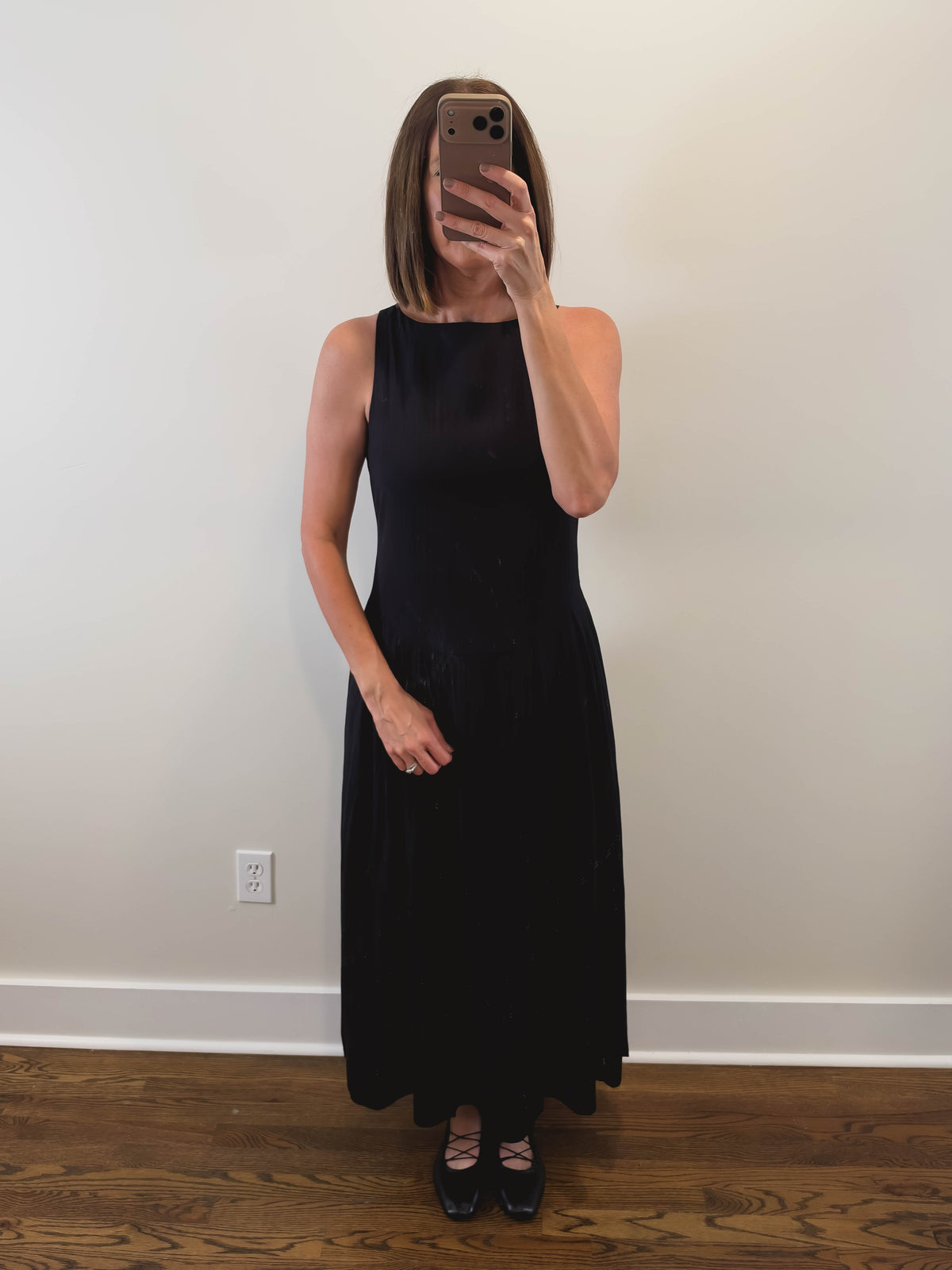 The Lucinda Dress | Black Sleeveless Maxi Dress