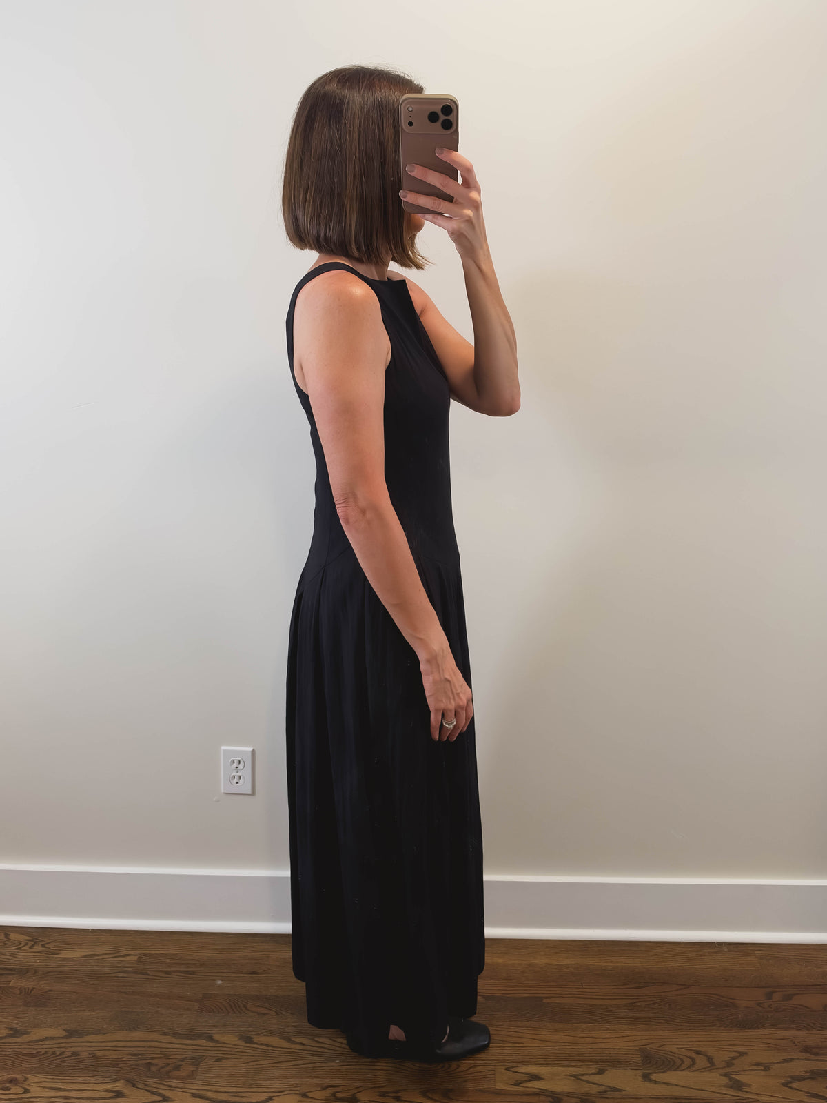 The Lucinda Dress | Black Sleeveless Maxi Dress