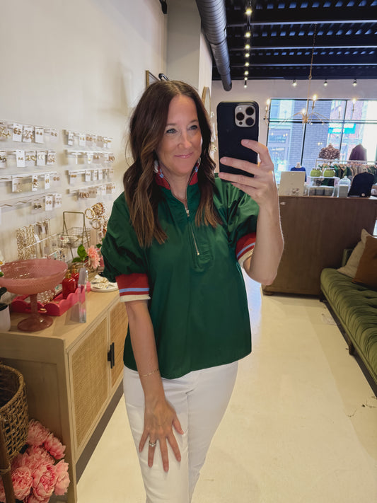 The Willow Line Top in Green