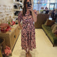 DOORBUSTER- The Dreamy Watercolor Floral Dress in Mauve