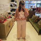 The Brown Gingham PJ Set pants