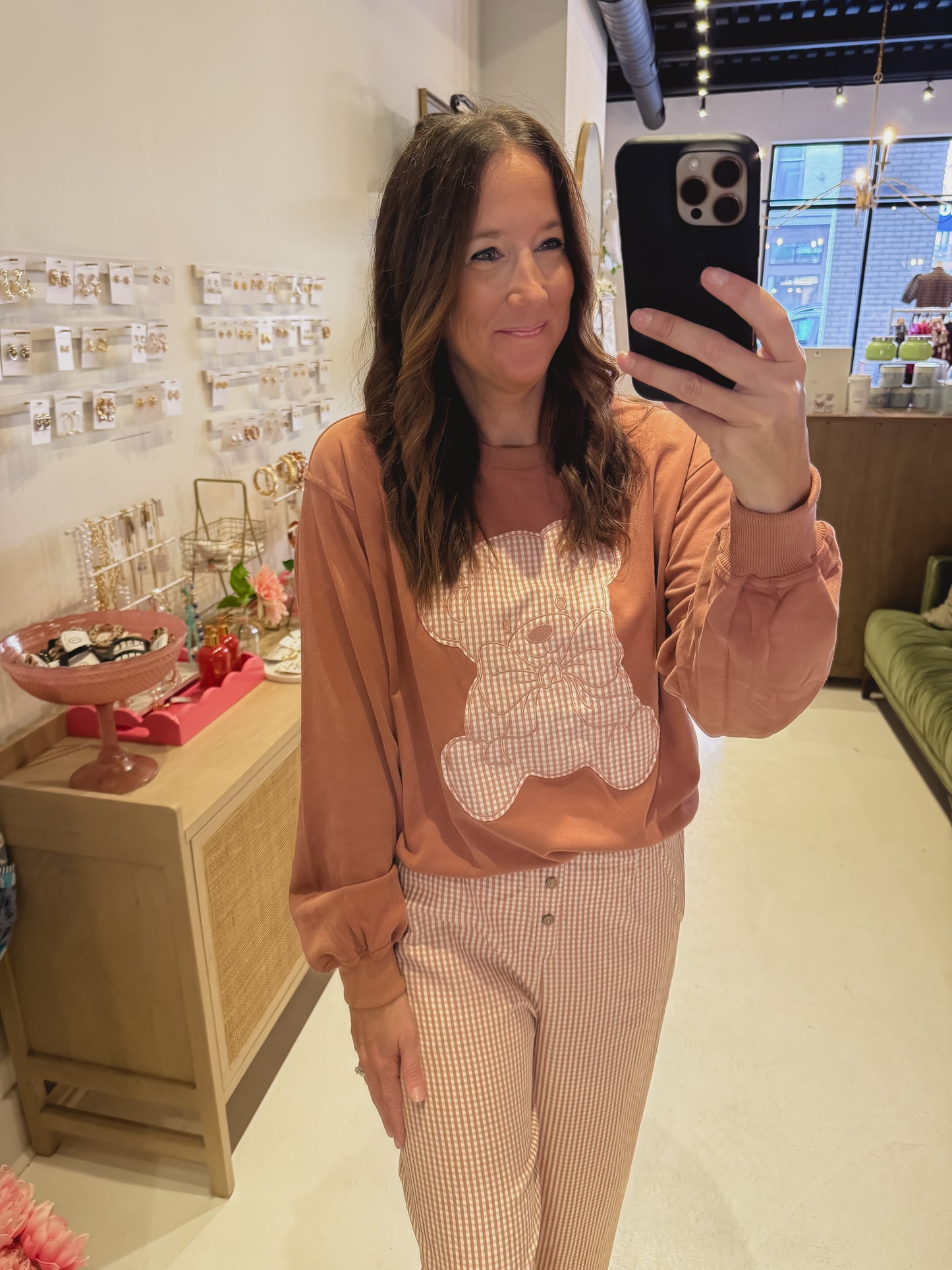 The Brown Bear Sweatshirt PJ Set