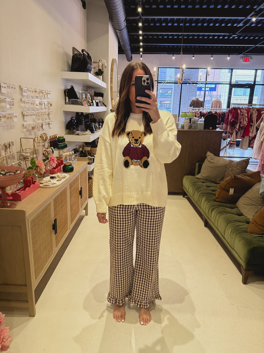 The Brown Picnic Ruffles Pants