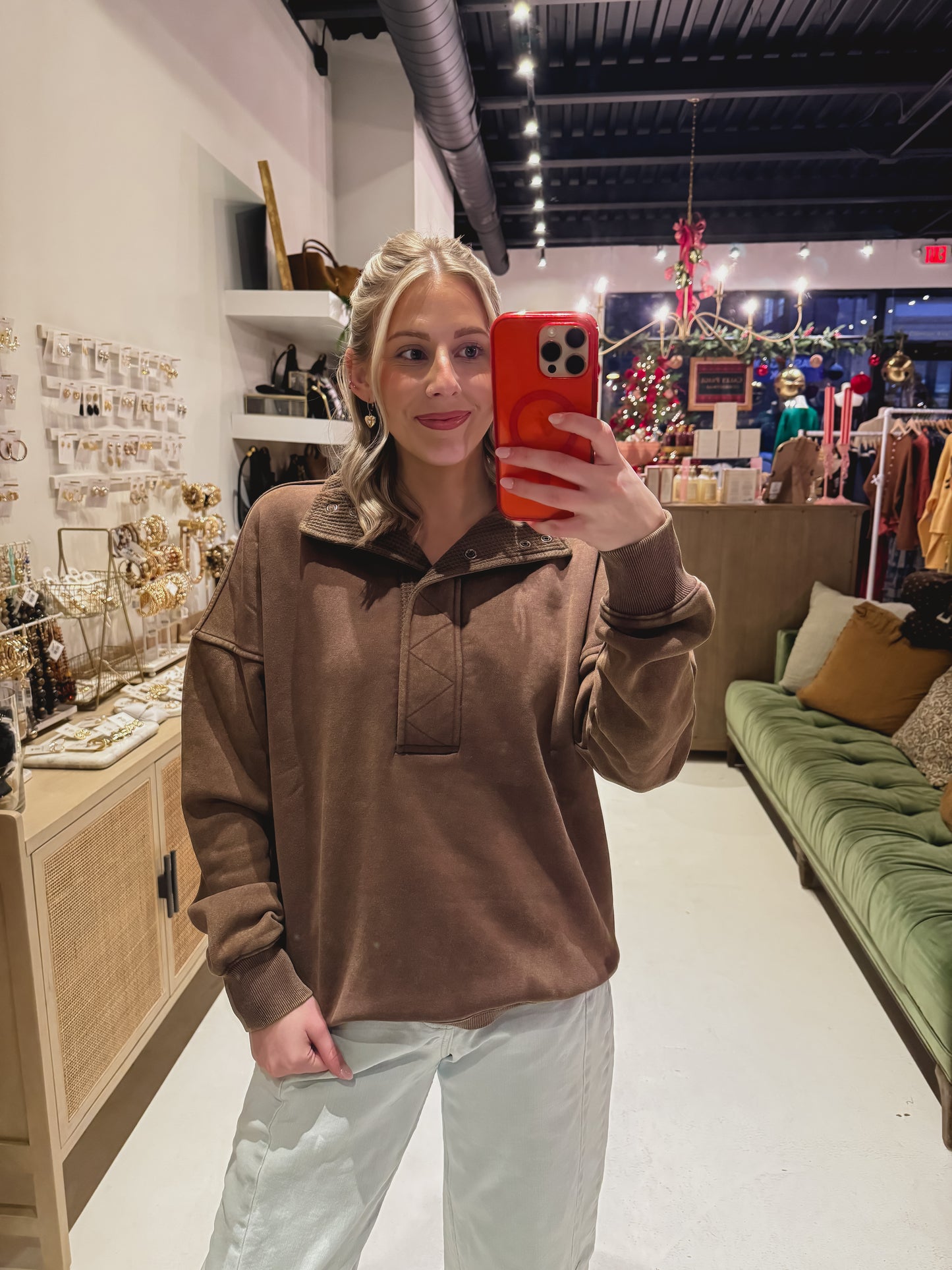 Chocolate Brown Pullover