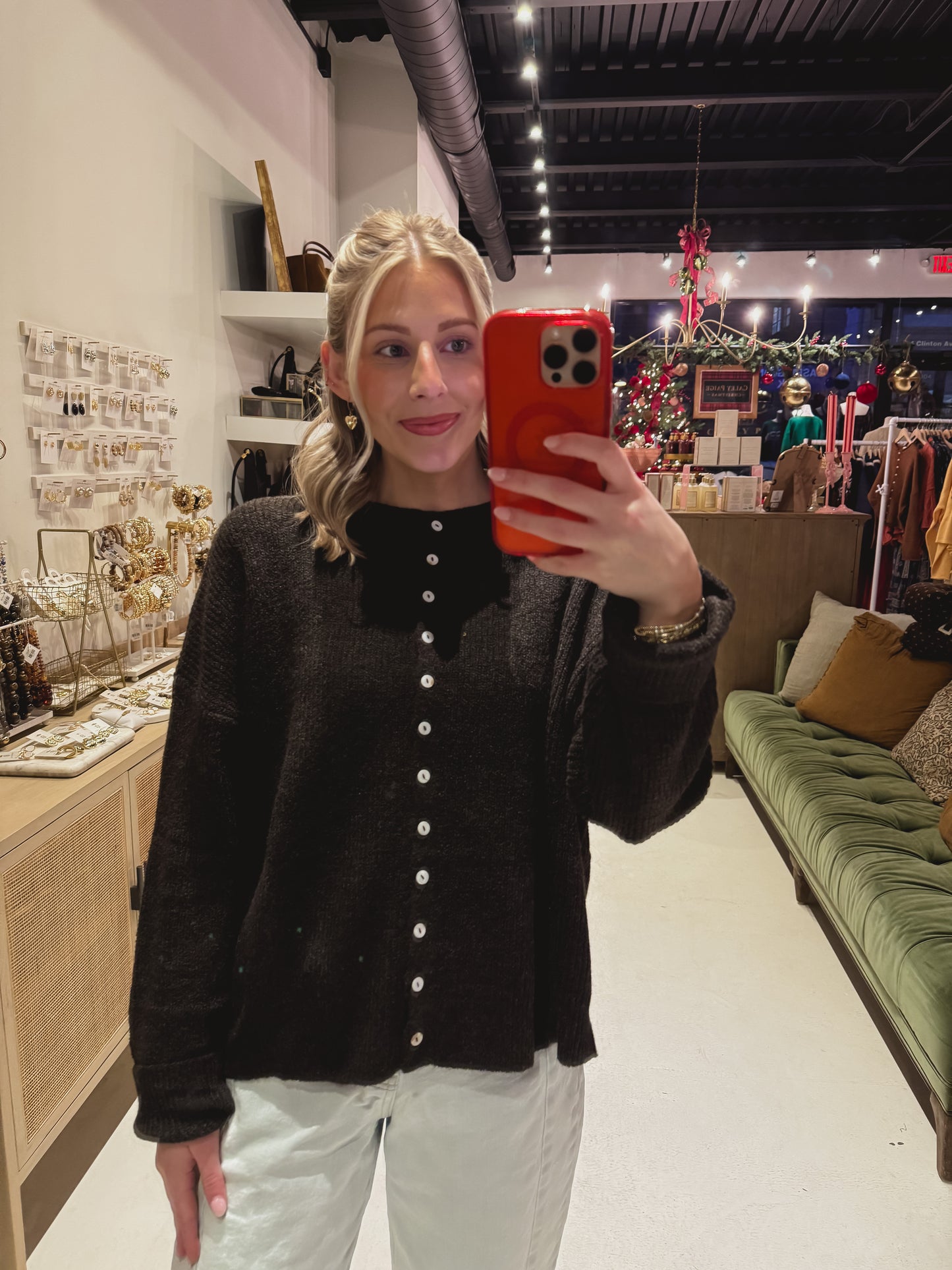 The Lowen Cardigan in Dark Chocolate