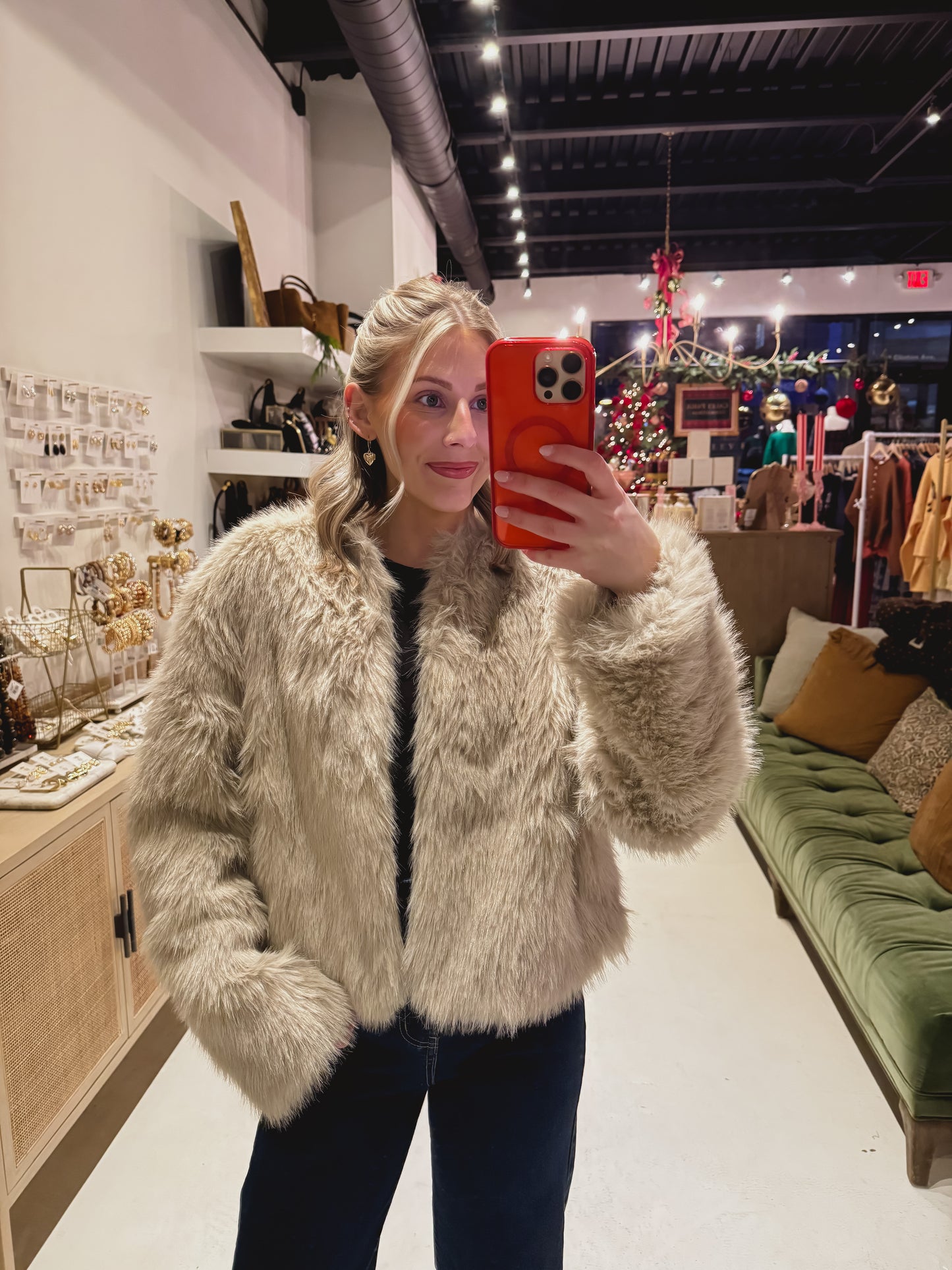 Tan Fur Jacket