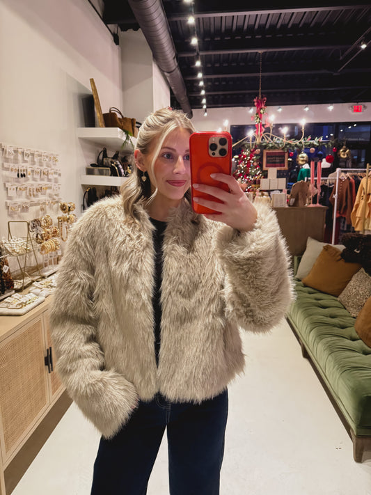 Tan Fur Jacket