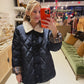 Navy Quilted Puffer Jacket