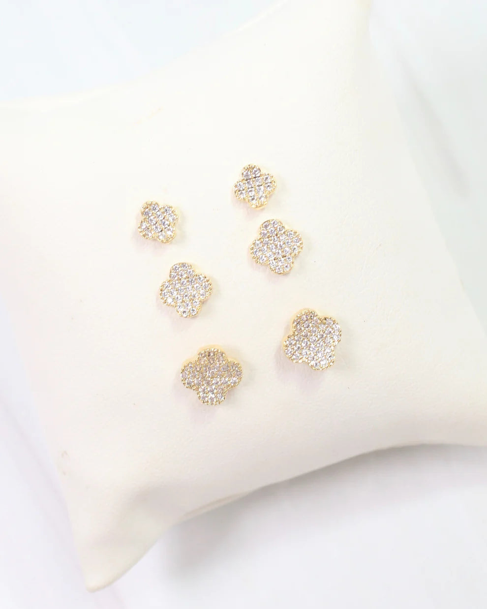 Chandler Crystal Clover Earrings