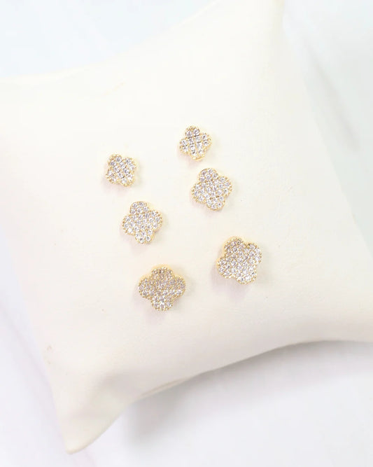 Chandler Crystal Clover Earrings