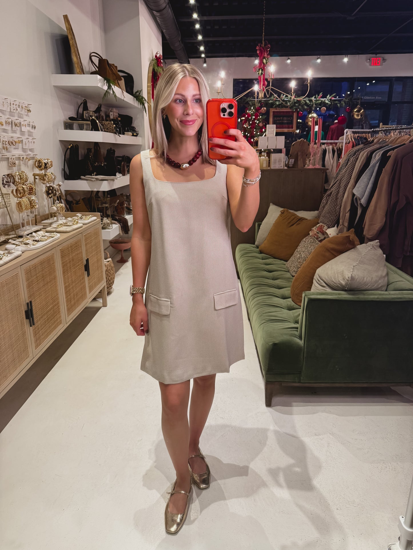 DOORBUSTER! Square Neck Sleeveless Dress