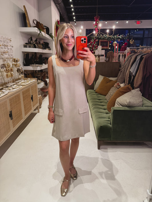 DOORBUSTER! Square Neck Sleeveless Dress