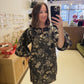 The Seraphina Dress in Black and Gold Dress