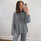 The Levi Striped Oversized Long Sleeve Top in Navy