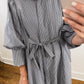 The Harbor Stripe Mini Dress in Navy