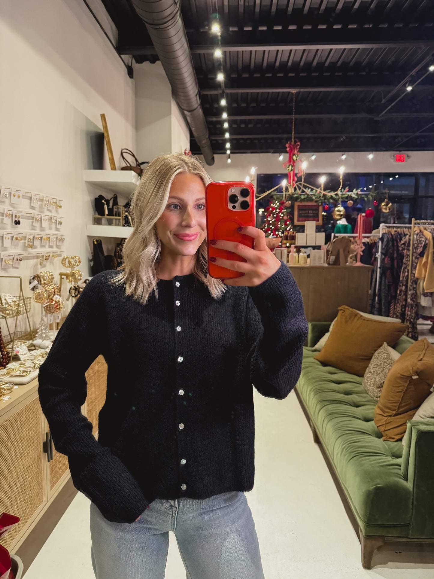 The Frances Cardigan in Navy