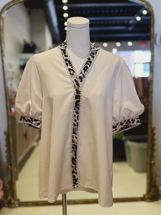 The Wild Grace Top in Cream
