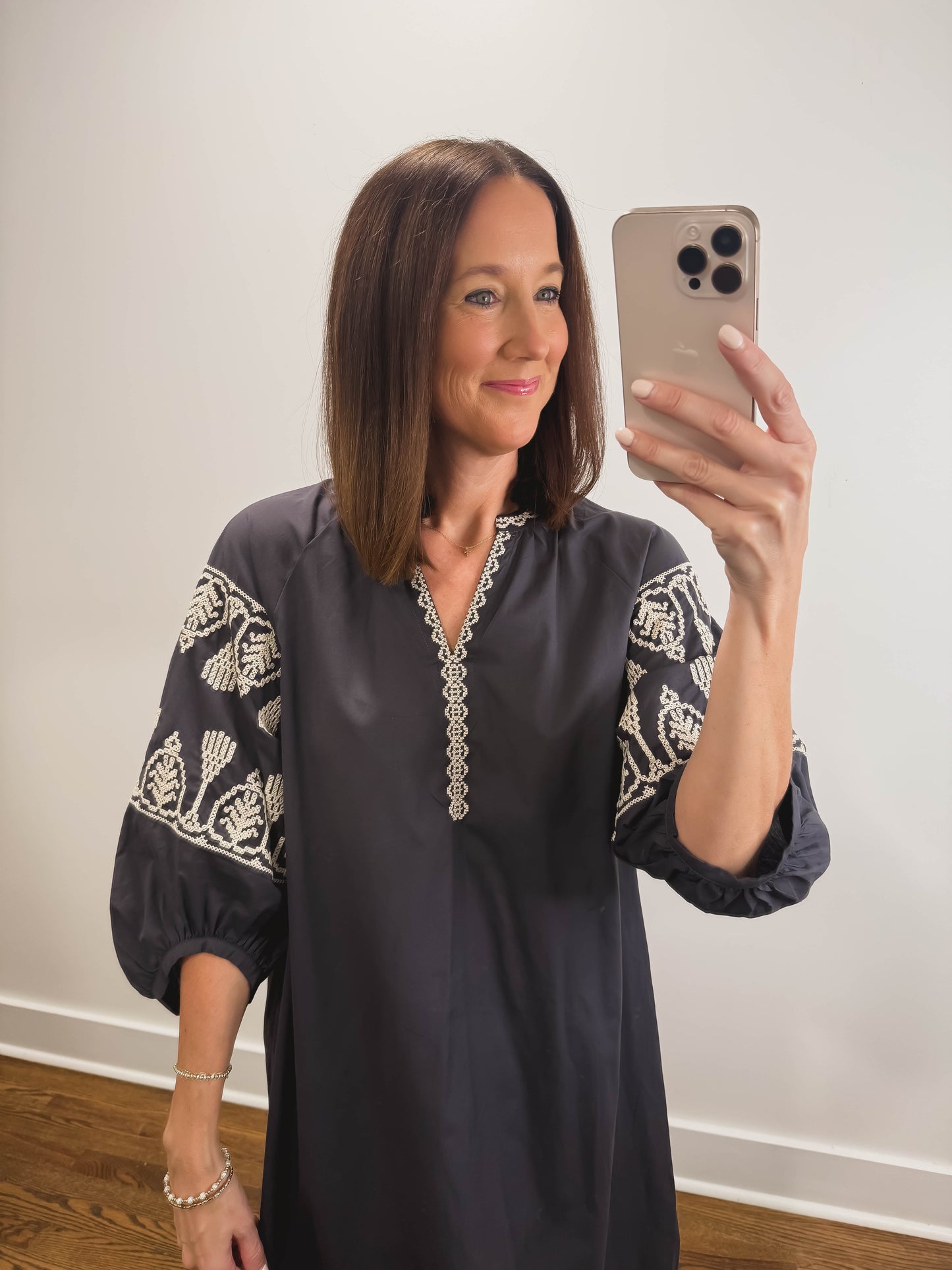 The Ashby Dress in Dark Grey