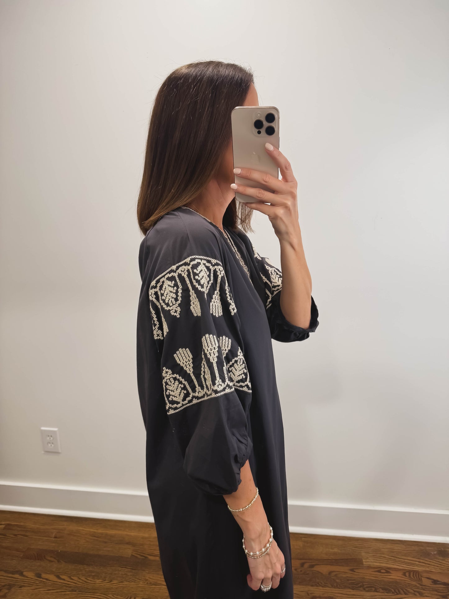 The Ashby Dress in Dark Grey