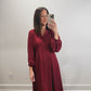 The Vivienne Maxi Dress in Burgundy