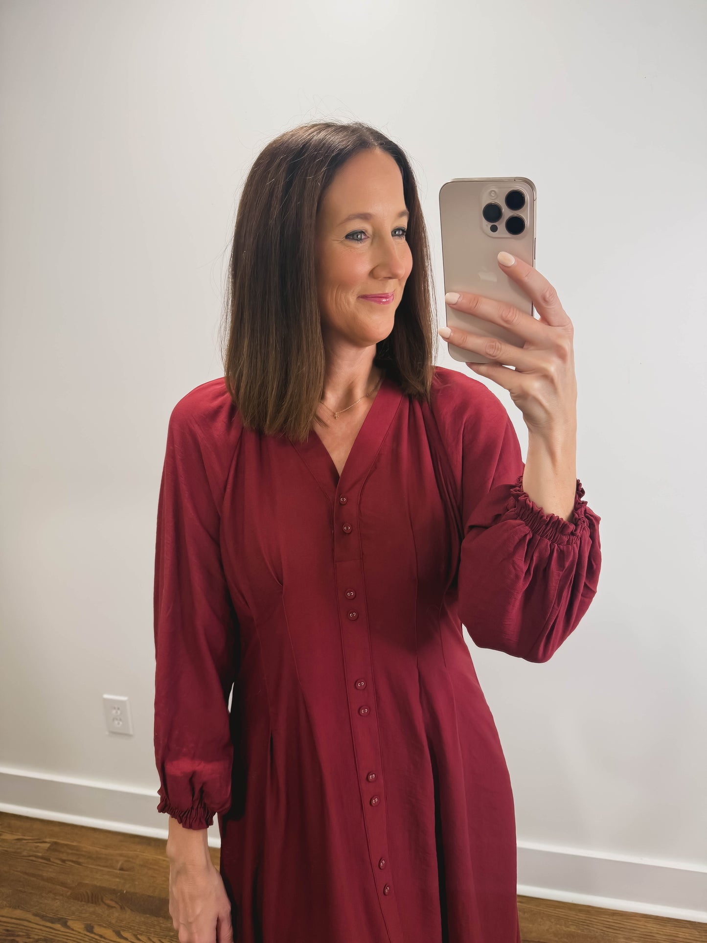 The Vivienne Maxi Dress in Burgundy