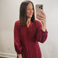 The Vivienne Maxi Dress in Burgundy