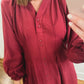 The Vivienne Maxi Dress in Burgundy
