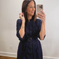 The Annapolis Dress | Navy Eyelet Church Shirt Dress