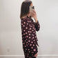 The Dottie Pajama Set in Burgundy