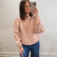 The Primrose Collared Jacket in Blush