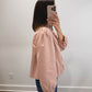 The Primrose Collared Jacket in Blush