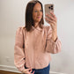 The Primrose Collared Jacket in Blush