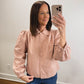 The Primrose Collared Jacket in Blush